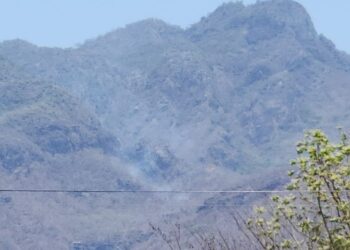 Incendio forestal en la sierra de Elota, controlado en un 90%: Sebides