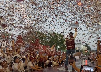 Mil calles, 700 nuevos policías, una planta potabilizadora de agua y 5 mil viviendas, promete Gámez Mendívil de ganar las elecciones