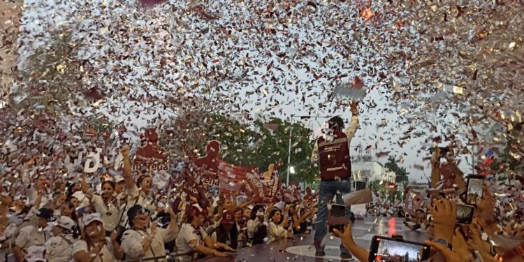 Mil calles, 700 nuevos policías, una planta potabilizadora de agua y 5 mil viviendas, promete Gámez Mendívil de ganar las elecciones
