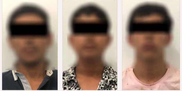 Detiene a 3 hombres por provocar daños con piedras a cuatro patrullas y una grúa de la Policía Municipal 