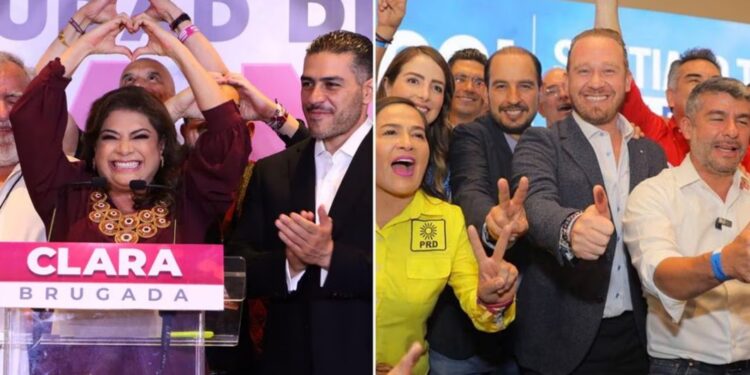 Clara Brugada y Santiago Taboada se declaran ganadores como jefe de Gobierno de la CDMX