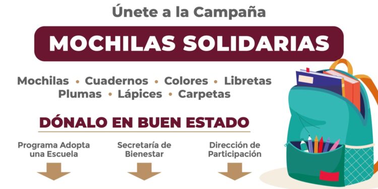 Ayuntamiento de Culiacán invita a sumarse a la Campaña “Mochilas Solidarias”
