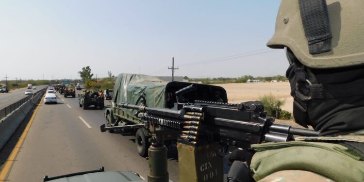 Refuerzan la seguridad en Sinaloa 600 efectivos del Ejército Mexicano