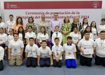 La SEPyC, reconoce a 26 ganadores de la Olimpiada del Conocimiento Infantil 2024