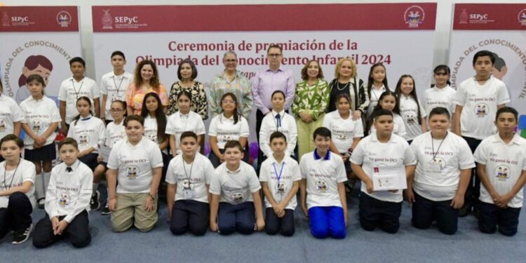 La SEPyC, reconoce a 26 ganadores de la Olimpiada del Conocimiento Infantil 2024