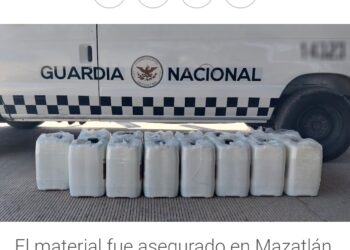 Aseguran en Mazatlán 300 litros de precursor químico utilizado para elaboración de droga sintética