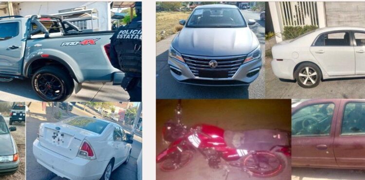 ¿Te robaron tu auto o motocicleta? Hoy recuperaron 13 unidades en Culiacán