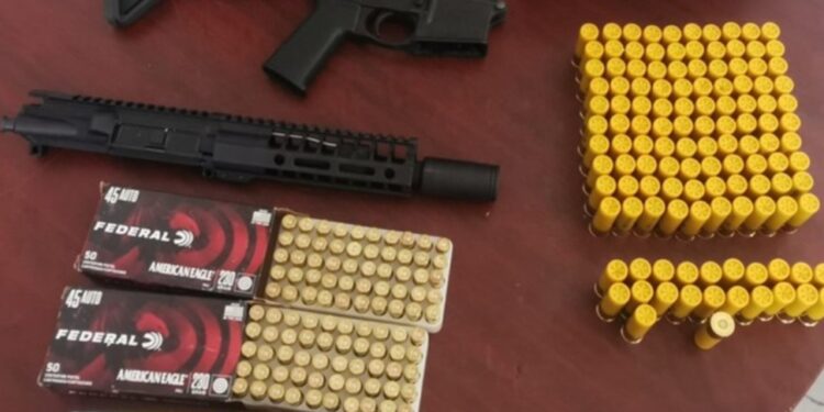 Guardia Nacional detecta envío con piezas para arma larga y cartuchos útiles