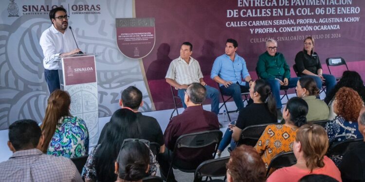 ¡Un compromiso más cumplido! Rubén Rocha y Juan de Dios Gámez entregan pavimentación de calles en Ignacio Allende, 6 de Enero y El Mirador