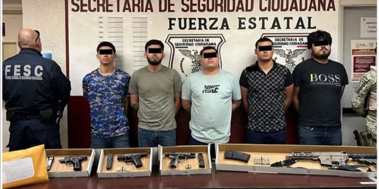 Detienen en Mexicali a 5 integrantes de Los Rusos, brazo armado del Cártel de Sinaloa