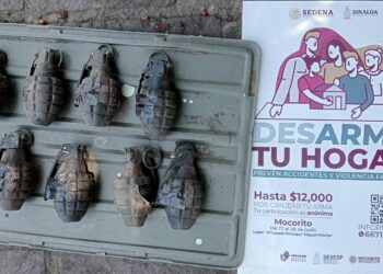 Salen de hogares 369 armas y explosivos en primer bloque del Desarme Voluntario 2024