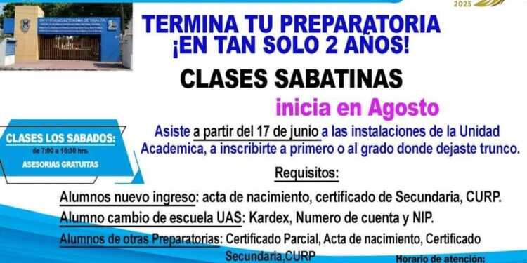 La Preparatoria Semiescolarizada de la UAS, una gran oportunidad para todos aquellos que desean iniciar o continuar su bachillerato