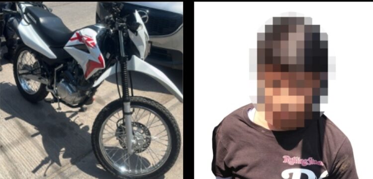 Grupo Élite de la PEP asegura a motociclista con arma de fuego