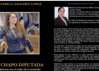 “La Chapodiputada” cuenta en un libro su romance con Joaquín Guzmán Loera “El Chapo”
