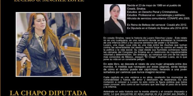 “La Chapodiputada” cuenta en un libro su romance con Joaquín Guzmán Loera “El Chapo”