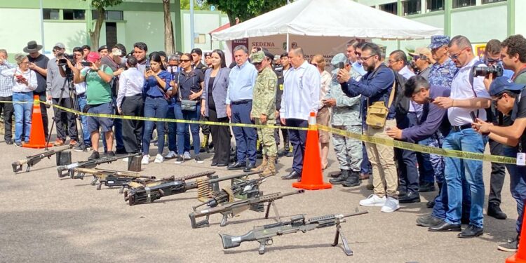 Ejército Mexicano destruye 318 armas de fuego en la Novena Zona Militar