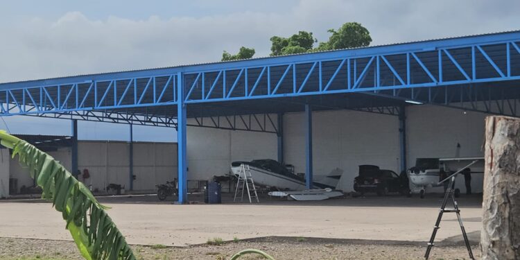 Mantiene FGR vigilancia en pista aérea ubicada en campo Berlín, en Villa Ángel Flores “La Palma”