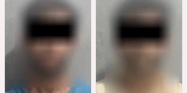 Detienen a dos hombres que desmantelaban un auto robado 