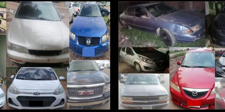 Aseguran 32 vehículos con reporte de robo en Culiacán