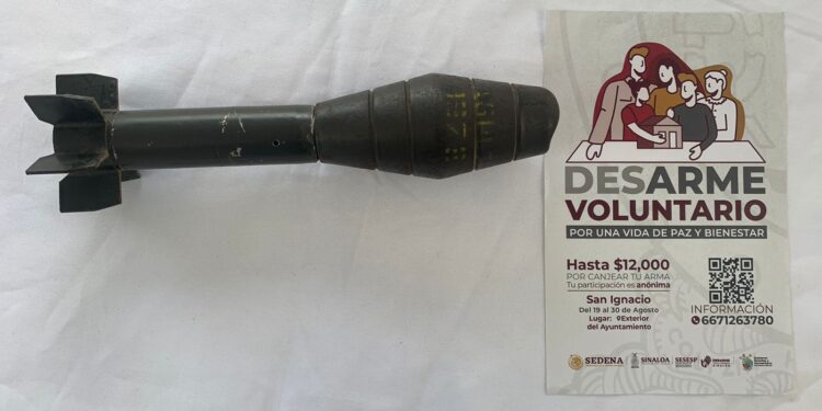 Más de 200 armas y explosivos dejan de ser un riesgo en los hogares del sur de Sinaloa