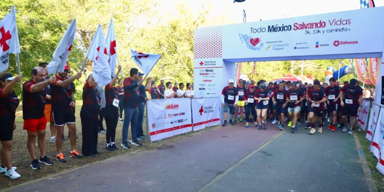 Participa secretario de Salud en carrera nacional “Todo México Salvando Vidas” de la Cruz Roja Mexicana
