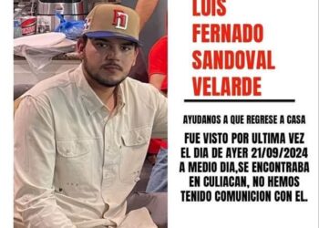 Ex alcalde de San Ignacio busca a su hijo desaparecido ayer por la tarde en Culiacán