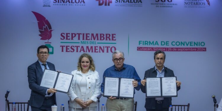 Celebran convenio para la campaña “Septiembre, Mes del Testamento”
