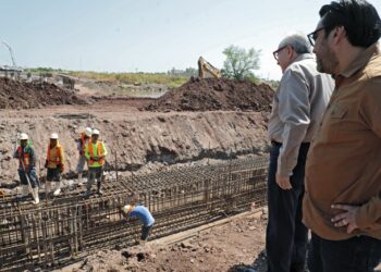 Supervisa Rocha Moya puente en construcción del Sánchez Alonso y paso deprimido de la México 15