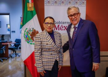 Se reúne Rocha Moya con titular de SEGOB