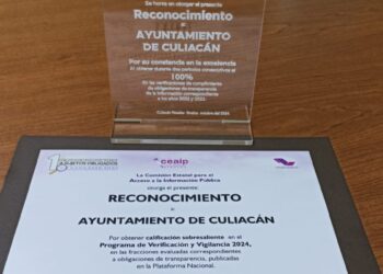 Ayuntamiento es galardonado por segundo año consecutivo por cumplimiento destacado en obligaciones de transparencia