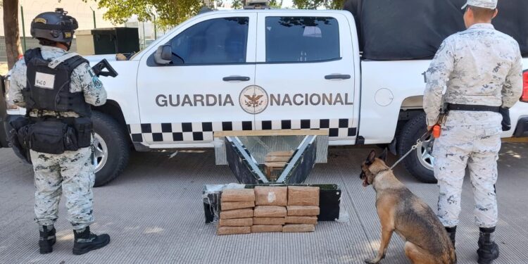 Guardia Nacional asegura 13 kilos de metanfetamina y un inmueble