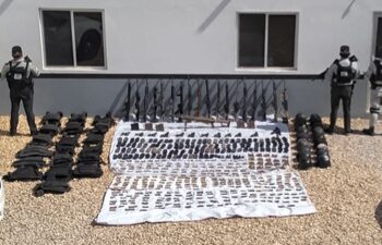 Guardia Nacional repele agresión y asegura 31 armas de fuego, 123 cargadores y más de 2 mil 900 cartuchos
