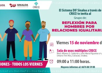 Impartirá el Sistema DIF Sinaloa el Taller “Reflexión para hombres por relaciones igualitarias”