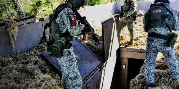 Localizan Laboratorio Clandestino de droga Subterráneo en Navolato