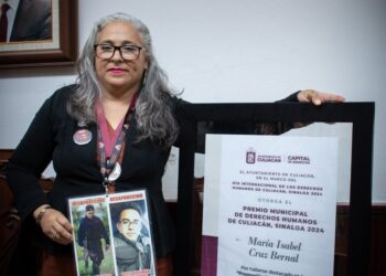 Recibe María Isabel Cruz Bernal el Premio Municipal de Derechos Humanos de Culiacán