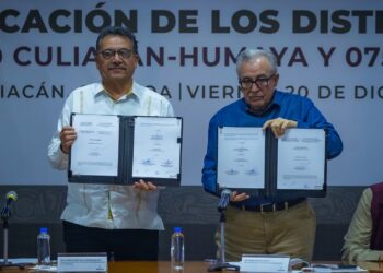 Firma el Gobernador Rubén Rocha Moya convenio con Conagua para la tecnificación de los distritos de riego 075 y 010