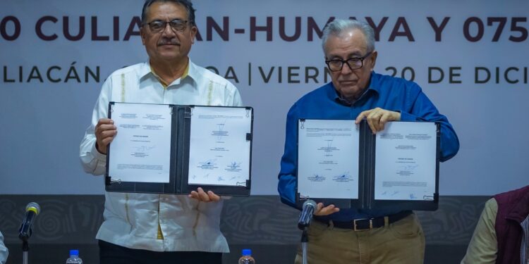 Firma el Gobernador Rubén Rocha Moya convenio con Conagua para la tecnificación de los distritos de riego 075 y 010