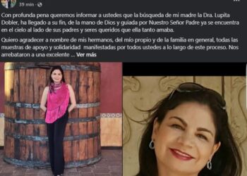 Detiene la FGE al presunto responsable de desaparición y muerte de la doctora Guadalupe ‘N’ en Mazatlán