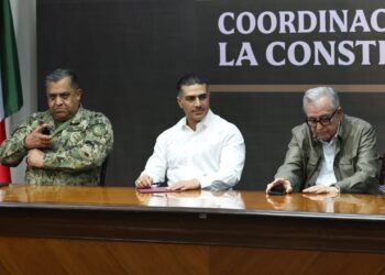 Encabeza el gobernador Rocha junto con García Harfuch, la Mesa para la Construcción de la Paz