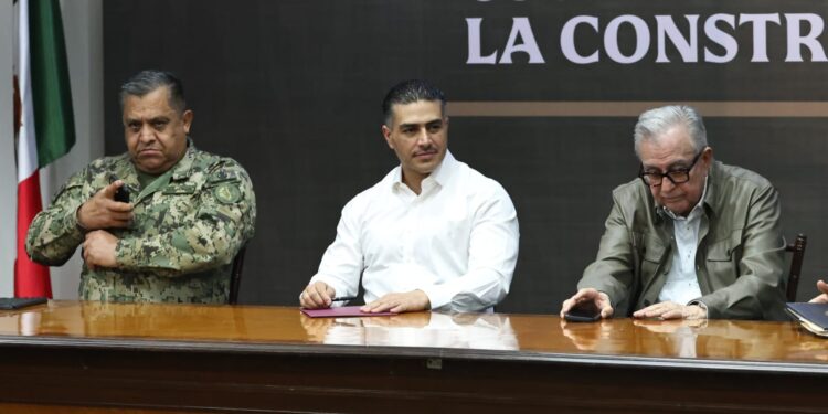Encabeza el gobernador Rocha junto con García Harfuch, la Mesa para la Construcción de la Paz