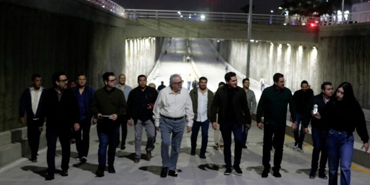 Rocha Moya inaugura el paso deprimido en Carretera Internacional México 15 y Blvd. Jardín de las Orquídeas