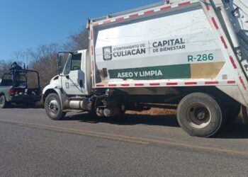 Autoridades recuperan tres camiones de basura robados en Culiacán
