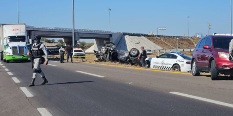 Vecina de Los Mochis murió y 5 personas más resultaron lesionadas en accidente sobre la Maxipista