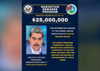 Ofrece EU 25 millones de dólares por información que lleve a la captura de Nicolás Maduro