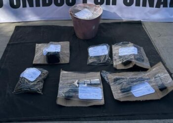 Aseguran armas y municiones en Navolato