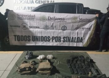 Fuerzas federales aseguran vehículo blindado, arma larga y equipo táctico en Nuevo Mundo
