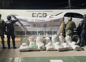 Aseguran importante cantidad de cristal en la colonia 10 de Mayo en operativo conjunto