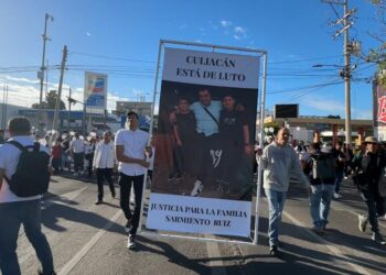¡Con los niños no! Culichis marchan para exigir justicia por el crimen de los niños Gael y Alexander