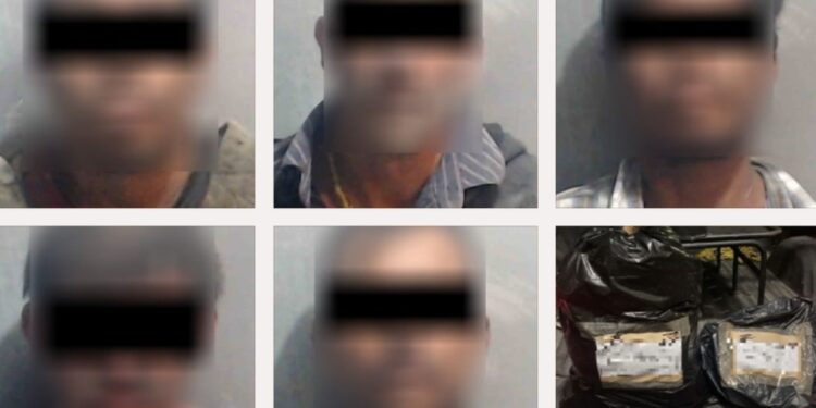 En 2 hechos distintos, Policías de la SSPyTM detienen a 5 personas por presunto robo