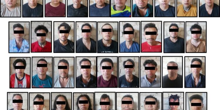 Ejército Mexicano y Guardia Nacional detienen 37 personas en un centro de Adiestramiento del CJNG